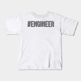 #engineer in gray Kids T-Shirt